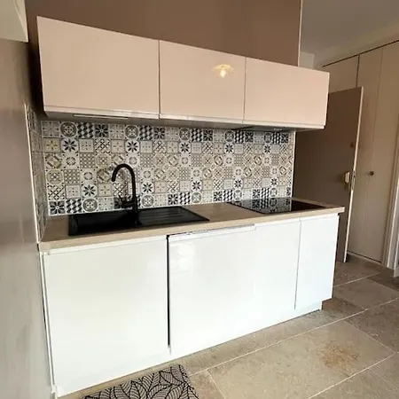 Confortable T2, Parking Prive Dans Securisee Apartman Villeneuve-Loubet
